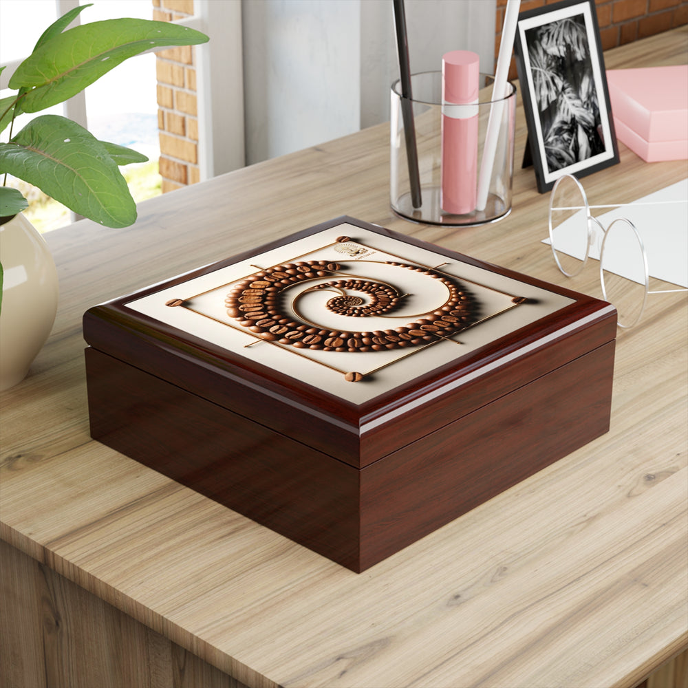 Café Lux Elegant Sophisticated Wooden Storage Box