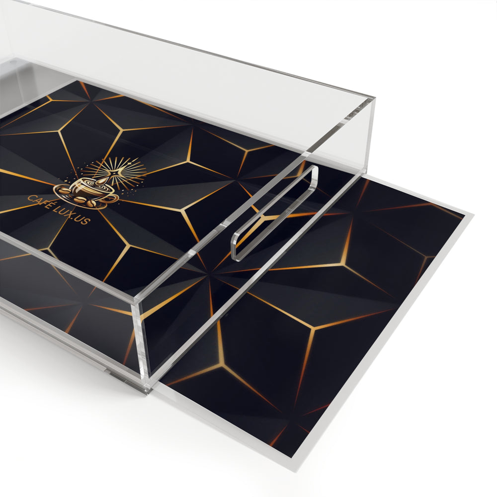 
                      
                        Café Lux Black & Gold geometric Design Acrylic Serving Tray
                      
                    