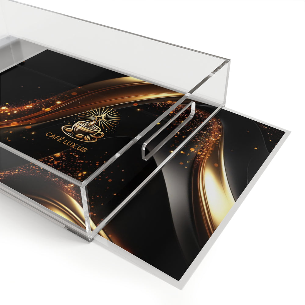 
                      
                        Café Lux Black & Gold Design Acrylic Serving Tray
                      
                    