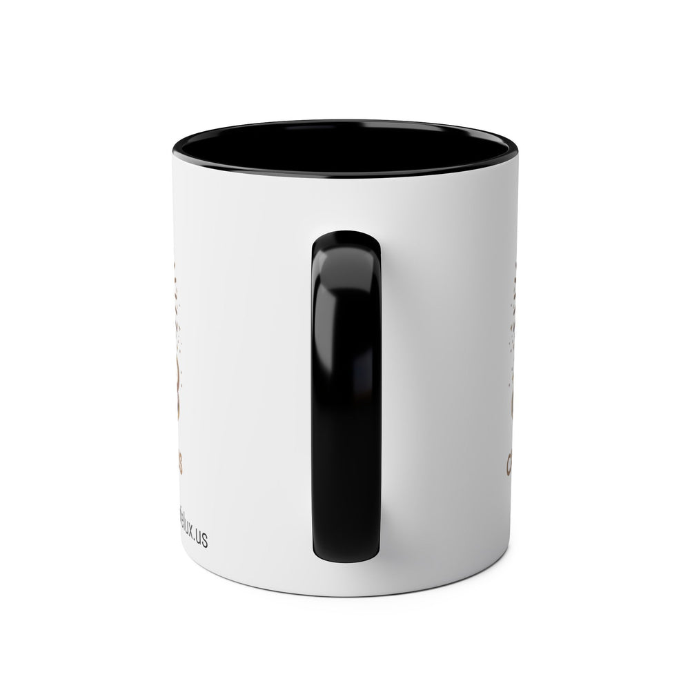 
                      
                        Café Lux logo Two-Tone Coffee Mugs, 11oz
                      
                    