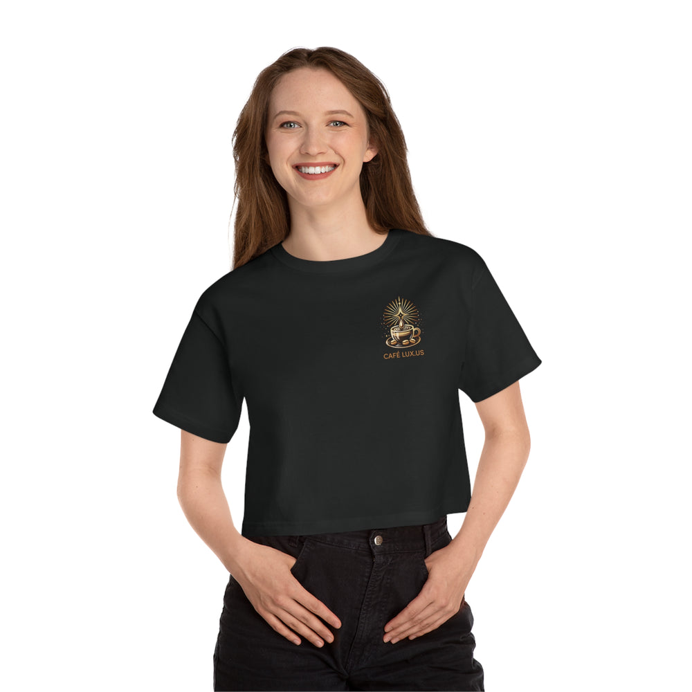 
                      
                        Café Lux Champion Women's Heritage Cropped T-Shirt
                      
                    