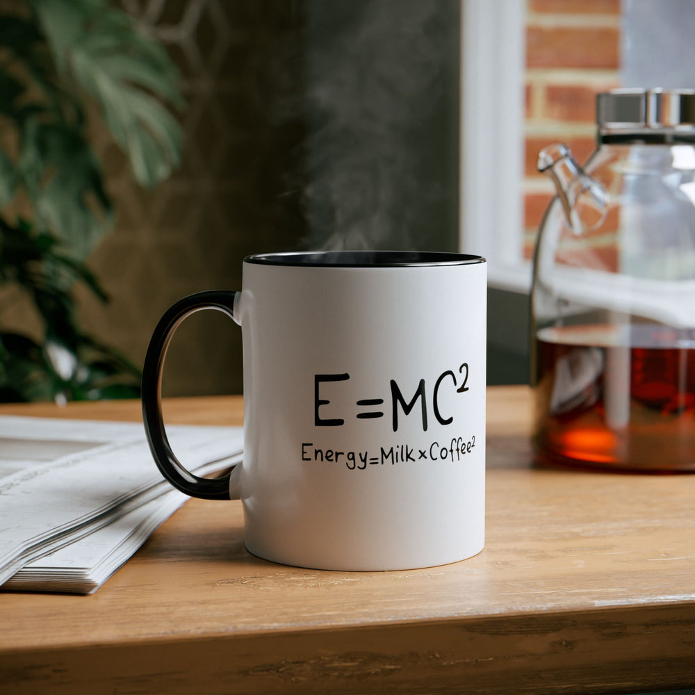 
                      
                        Café Lux- "e=mc2" -Two-Tone Coffee Mugs, 11oz
                      
                    