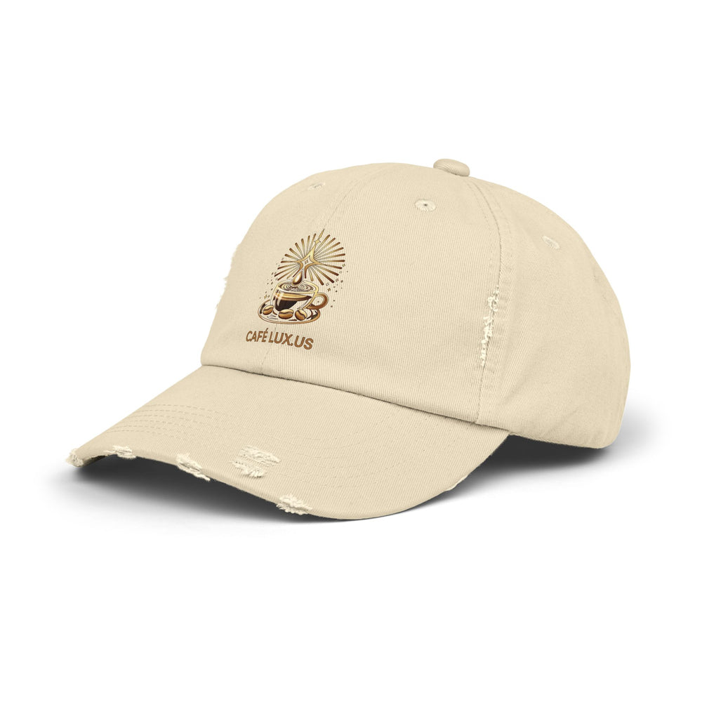 
                      
                        Café Lux Vintage Style Unisex Distressed Cap
                      
                    