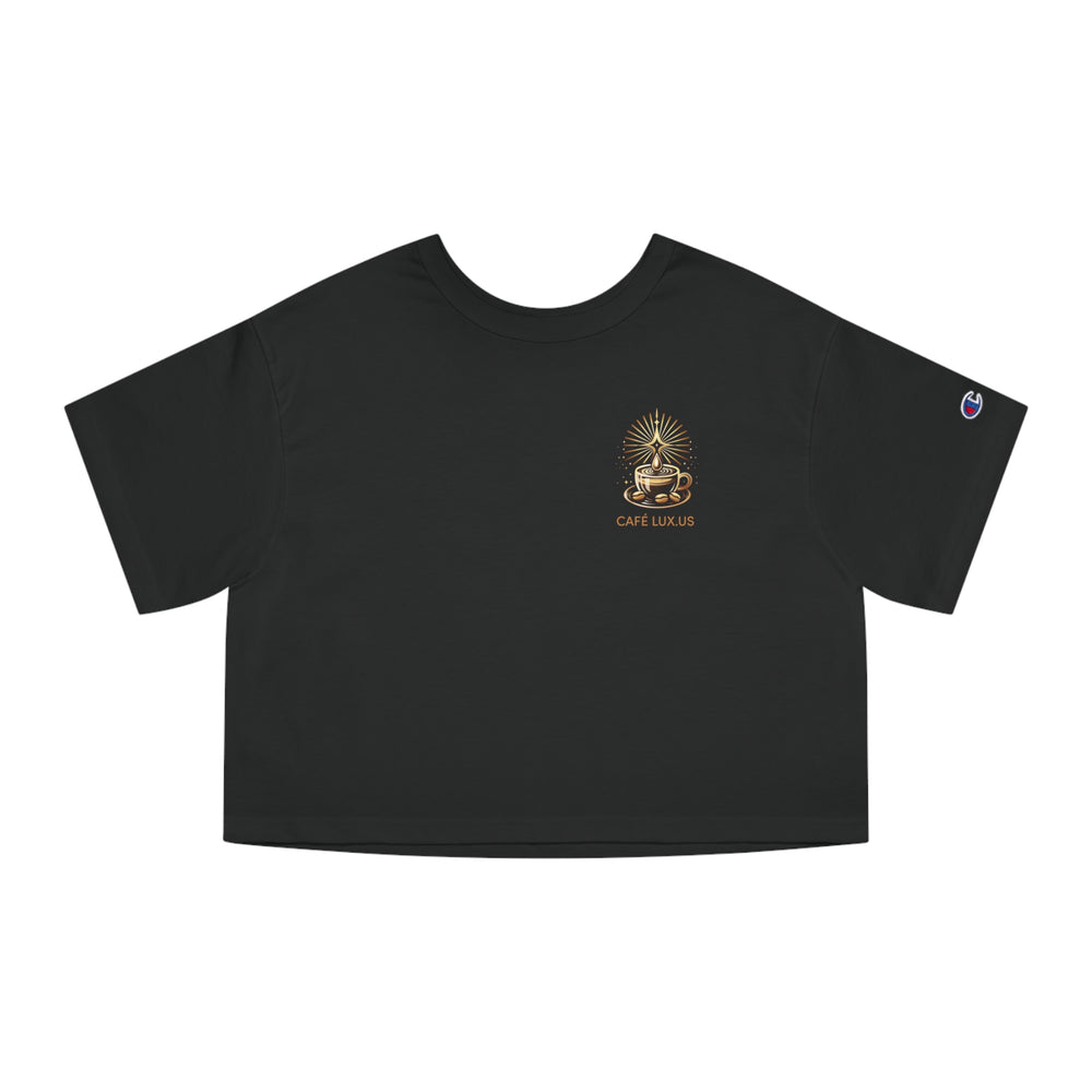 
                      
                        Café Lux Champion Women's Heritage Cropped T-Shirt
                      
                    