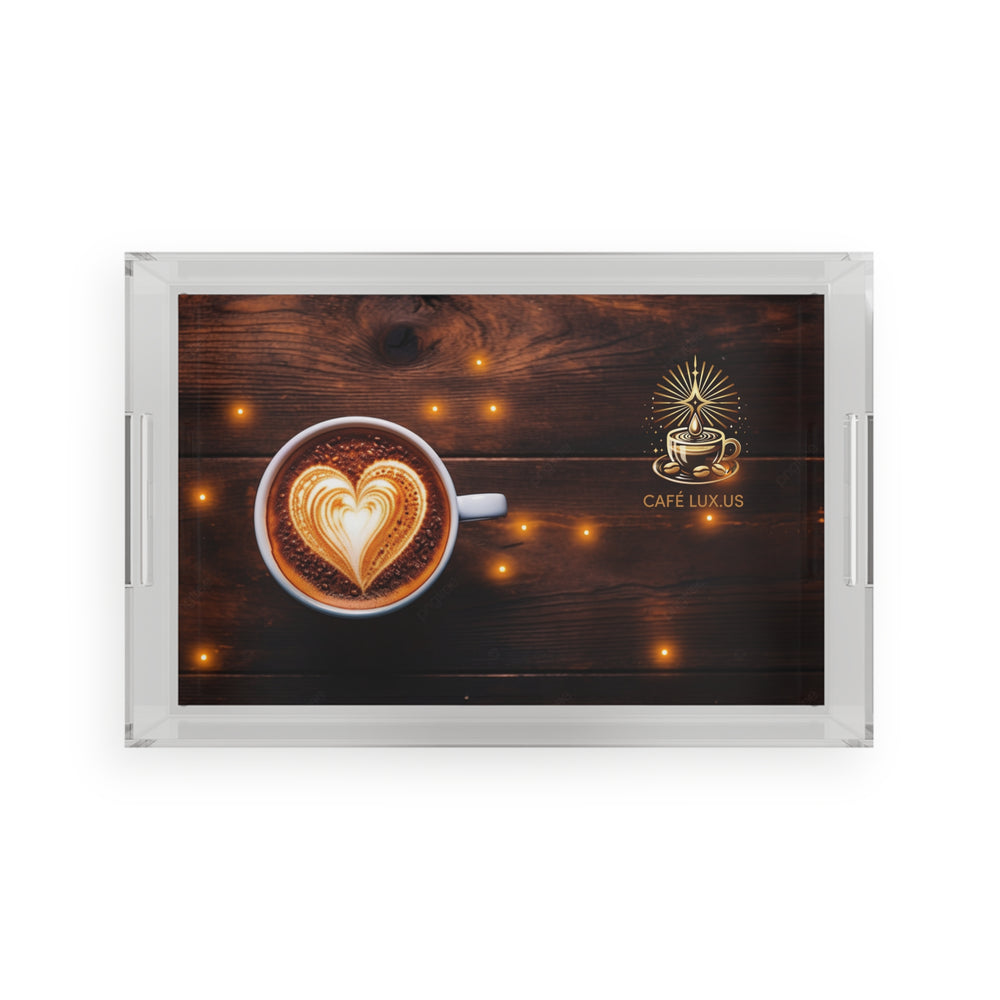 Café Lux Latte Love Acrylic Serving Tray