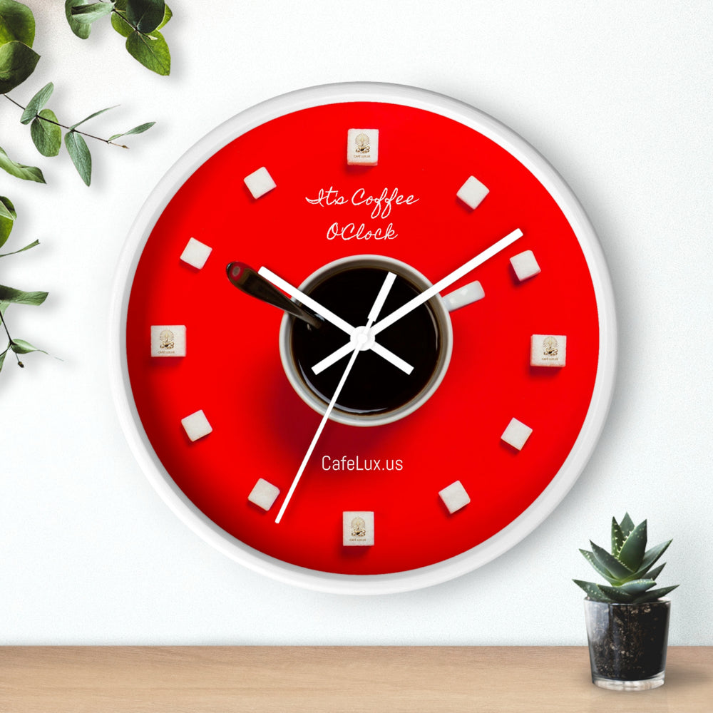 
                      
                        Café Lux - It's Coffee O'Clock - Wall Clock White
                      
                    