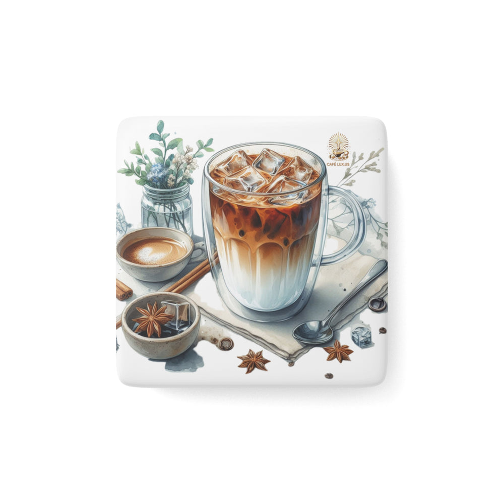 
                      
                        Café Lux Collection Porcelain Magnet - "Iced Chai Latte"
                      
                    