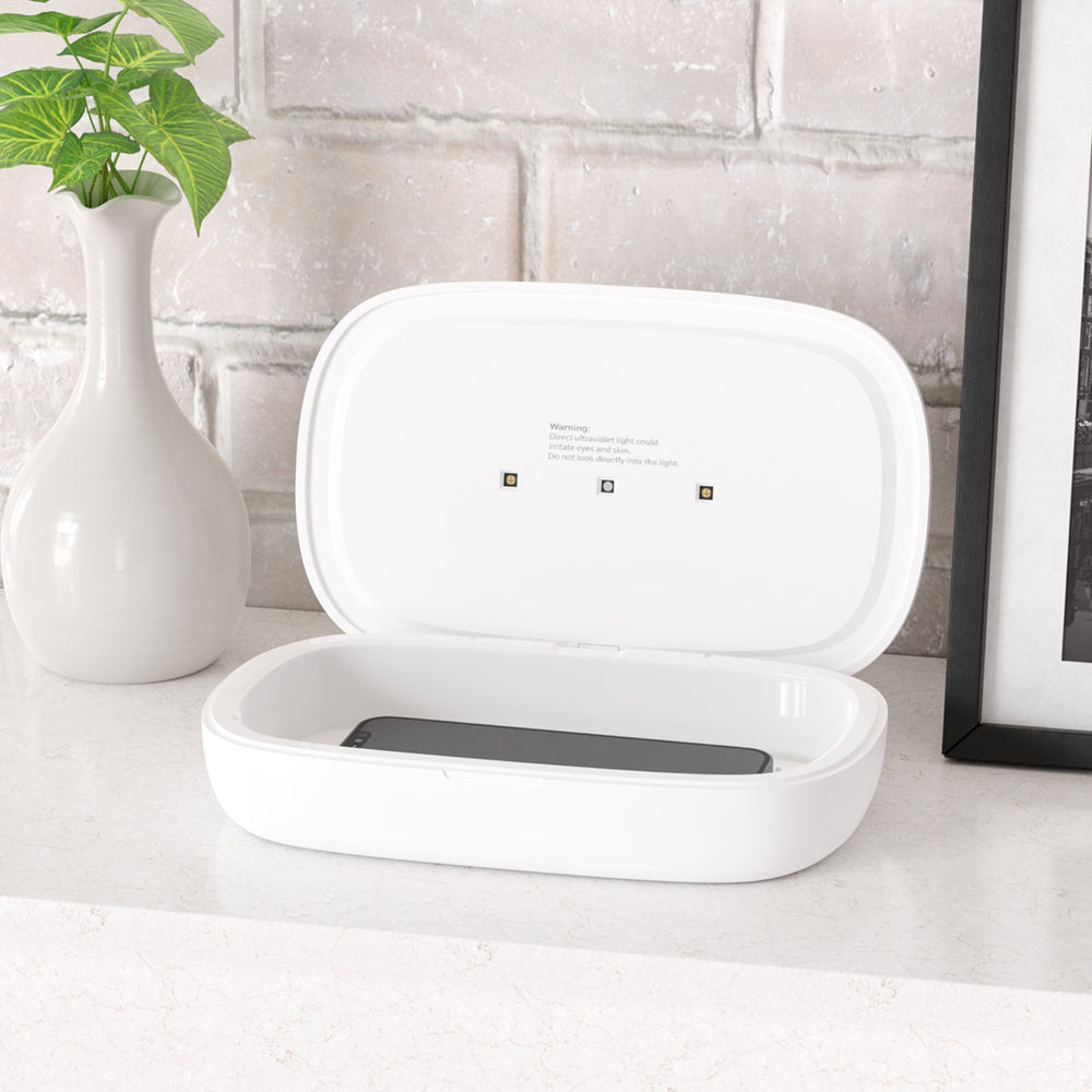 
                      
                        Café Lux UV Phone Sanitizer and Wireless Charging Pad
                      
                    
