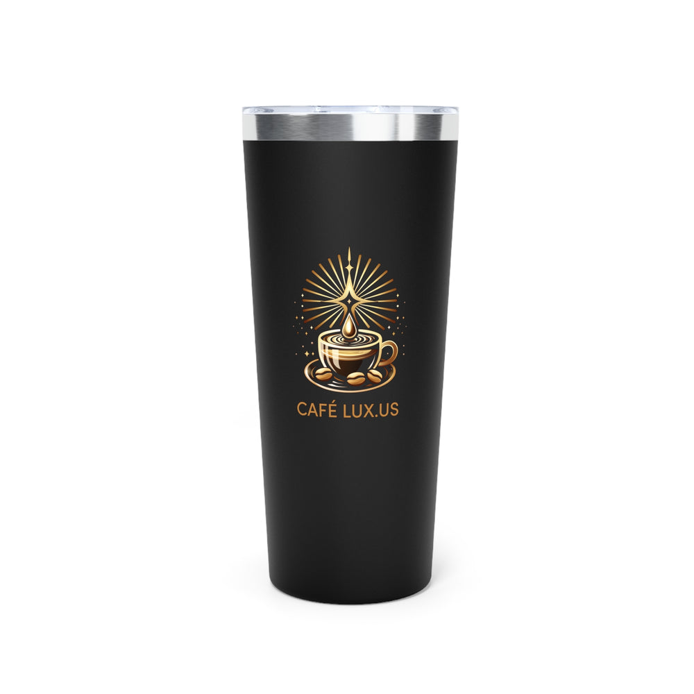 Café Lux Copper Vacuum Insulated Tumbler, 22oz Matte black