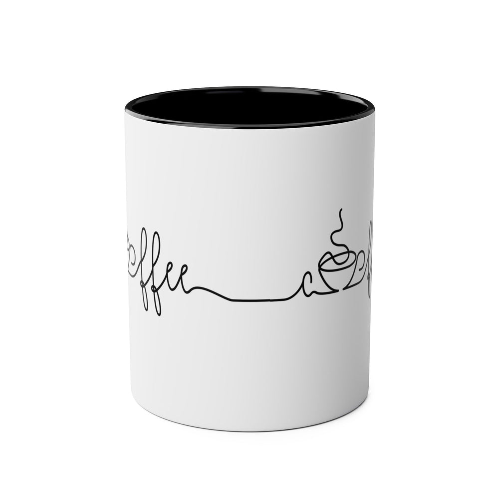 
                      
                        Café Lux- "Coffee" -Two-Tone Coffee Mugs, 11oz
                      
                    