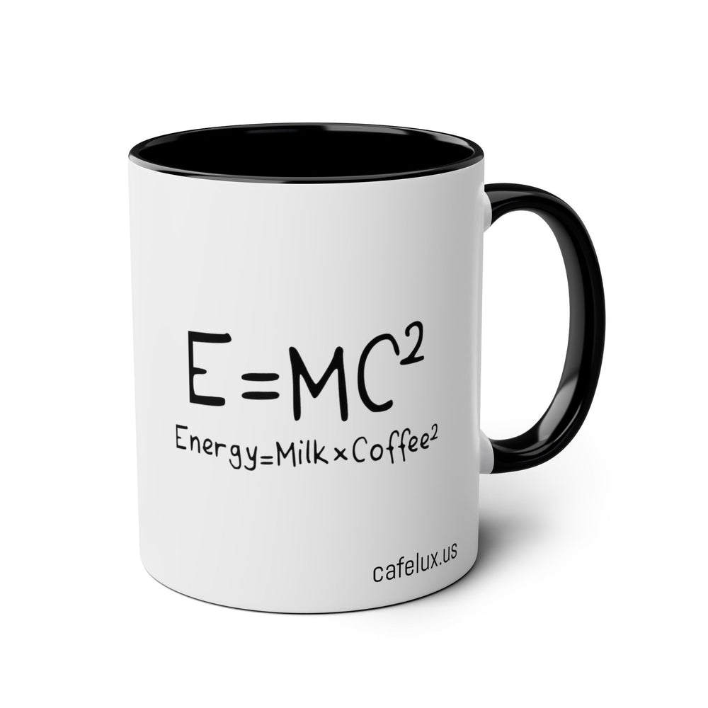 
                      
                        Café Lux- "e=mc2" -Two-Tone Coffee Mugs, 11oz
                      
                    