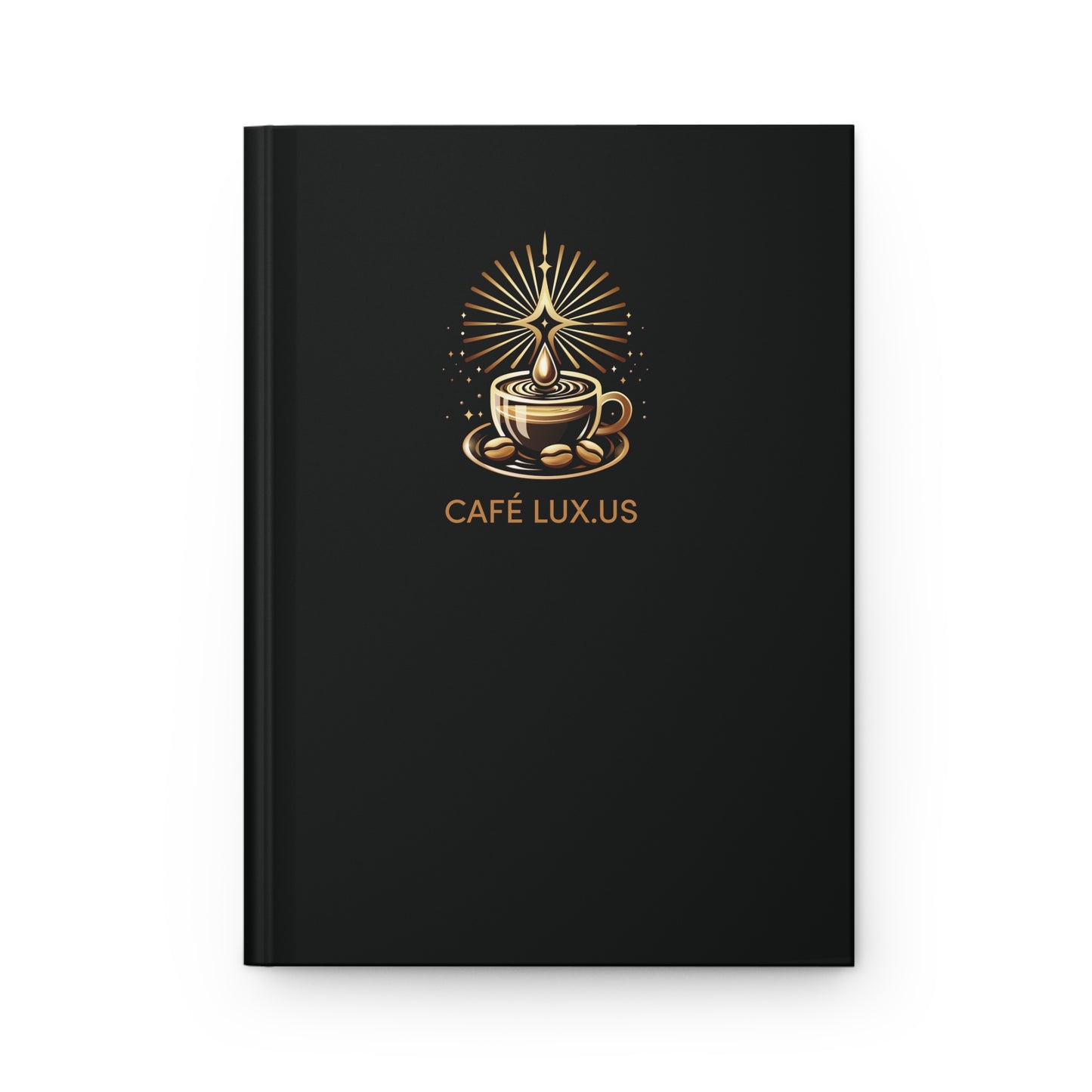 Café Lux Hardcover Journal Matte black