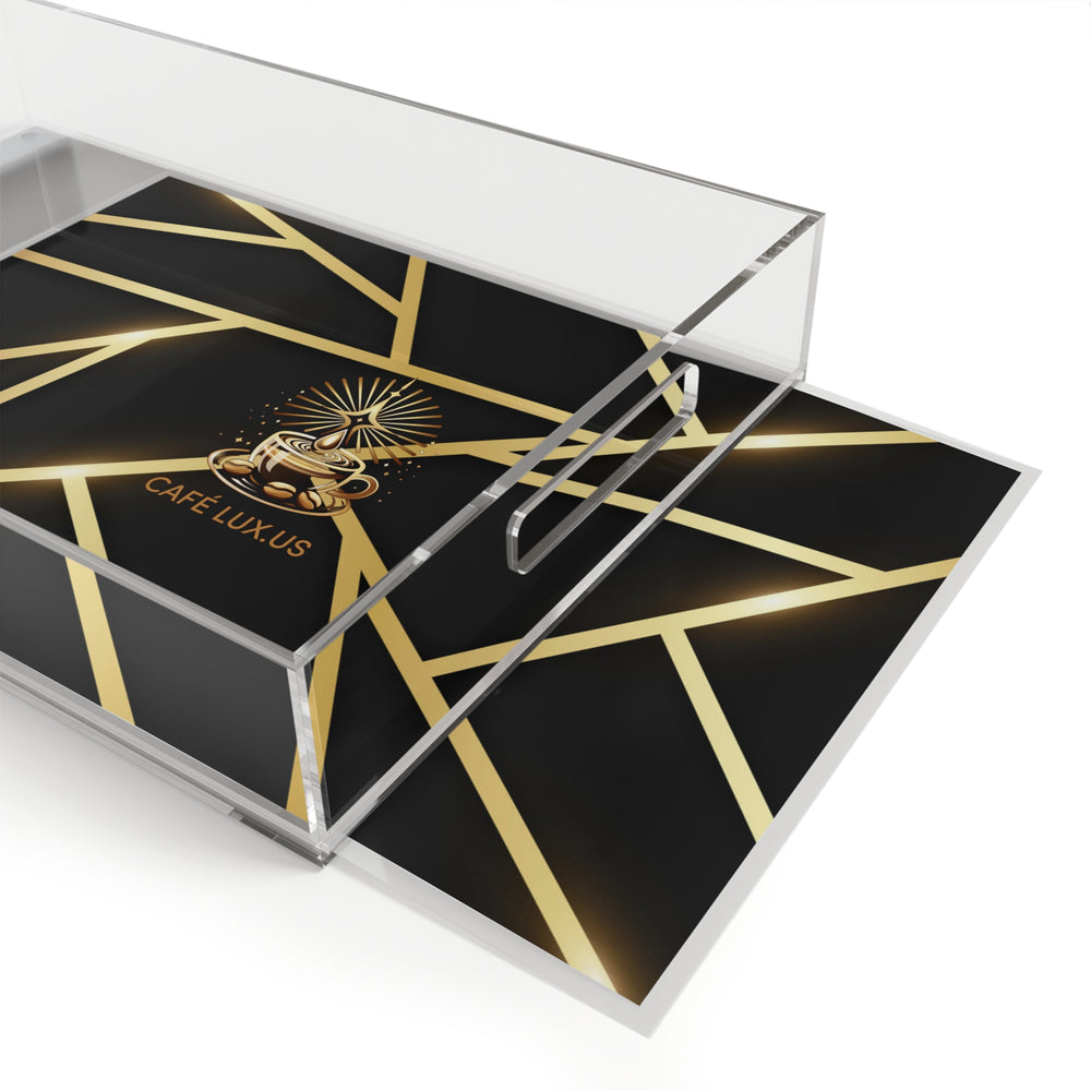 
                      
                        Café Lux Gold & Black geometric Design Acrylic Serving Tray
                      
                    